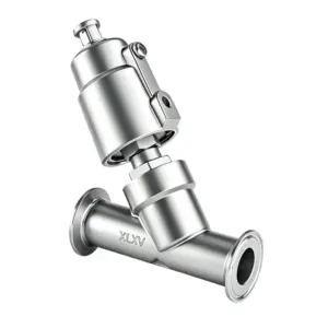 Clamped Pneumatic Angle Seat Valve - A