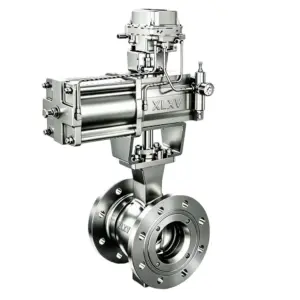 Flanged Pneumatic V-port Ball Valve