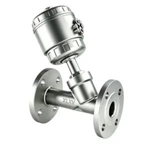 Flanged Type Stainless Steel Pneumatic Angle Seat Valve - C
