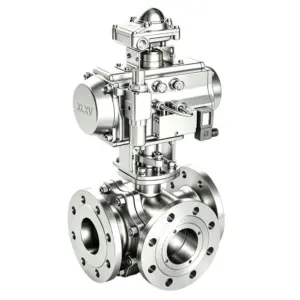 Pneumatic 3-way Ball Valve