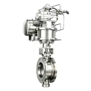 Pneumatic Butterfly Valve with Air Tank