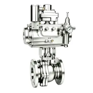 Pneumatic Flanged End Ball Valve
