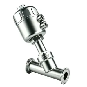 Sanitary Clamp Pneumatic Angle Seat Valve - C