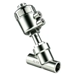 Welded End Pneumatic Angle Seat Valve - C