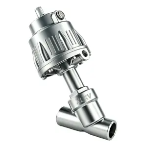 Welded SS Pneumatic Angle Seat Valve - B